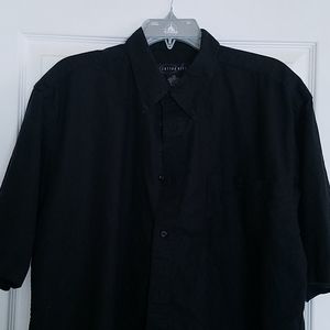 Cotton Reel short sleeve black shirt